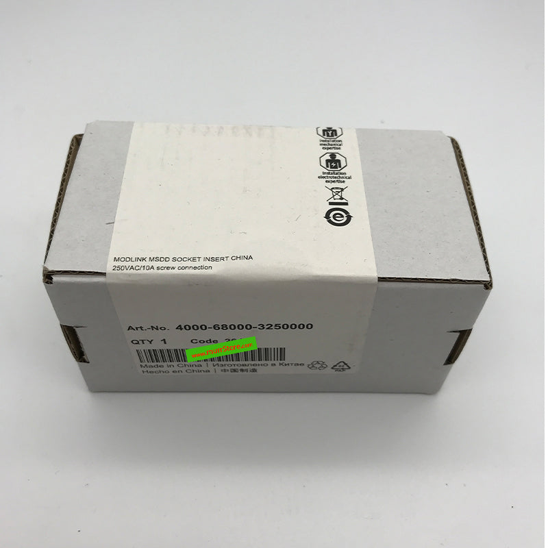 4000-68000-3250000 MURR MODLINK MSDD SOCKET INSERT CHINA 250VAC/10A screw connection  100% NEW