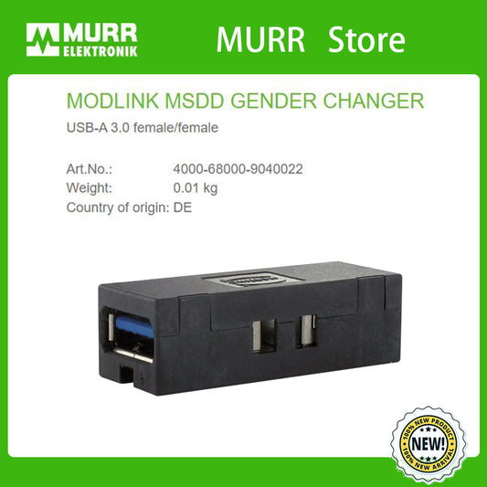 4000-68000-9040022 MURR MODLINK MSDD GENDER CHANGER USB-A 3.0 female/female  100% NEW