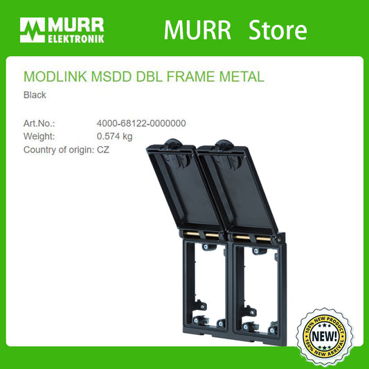 4000-68122-0000000 MURR MODLINK MSDD DBL FRAME METAL Black 100% NEW