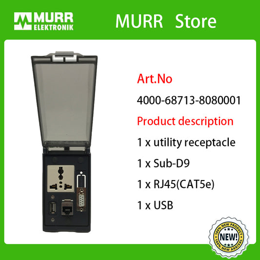 4000-68713-8080001 MURR EOL - MSDD basic uni.+SUB-D9+USB+RJ45 sc.fix. 100% new