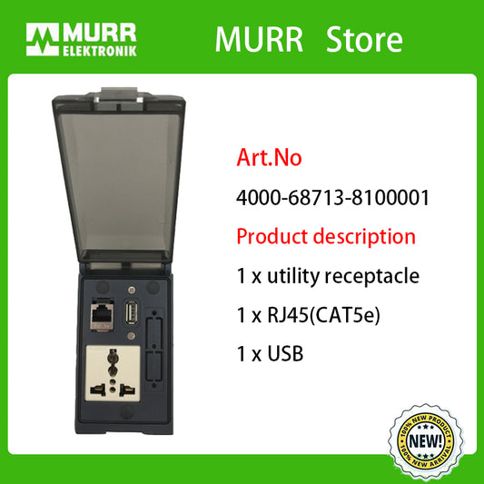 4000-68713-8100001 MURR EOL - MSDD basic uni.+RJ45+USB screw fixing 100% NEW