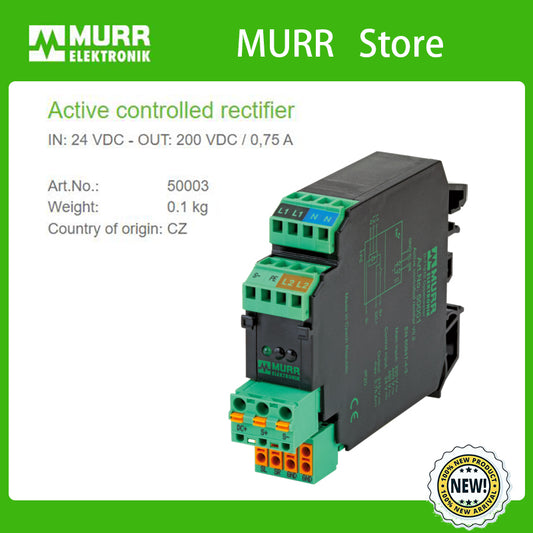50003 MURR Active controlled rectifier  IN: 24 VDC - OUT: 200 VDC / 0,75A  100% NEW