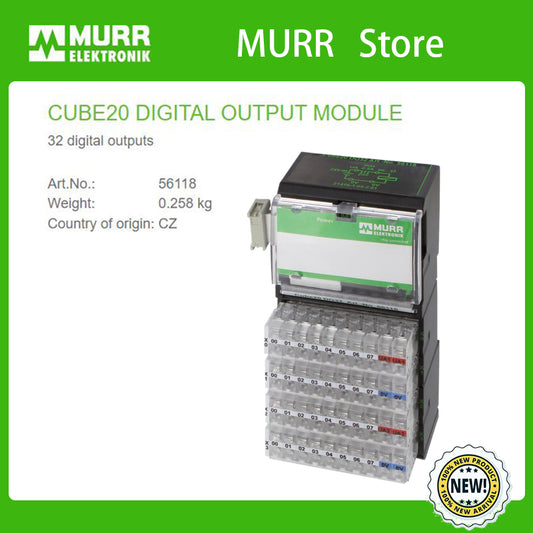 56118 MURR CUBE20 DIGITAL OUTPUT MODULE 32 digital outputs 100% NEW