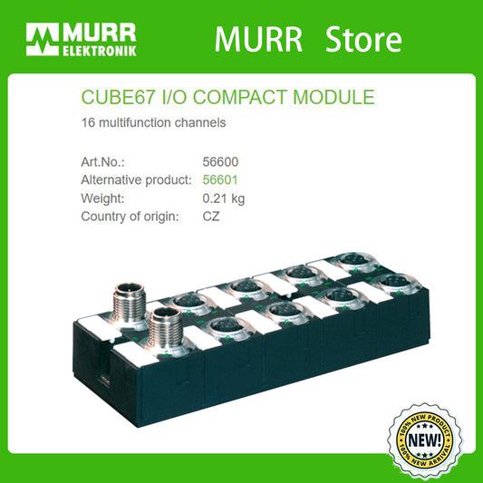 56600 MURR CUBE67 I/O COMPACT MODULE 16 multifunction channels 100% NEW