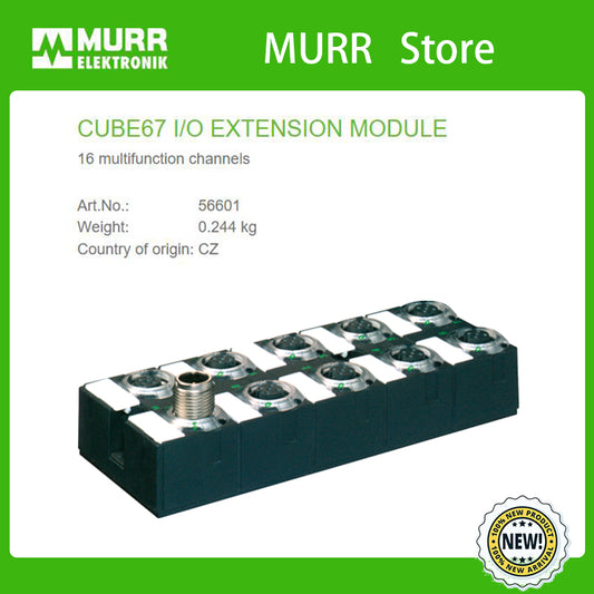 56601 MURR CUBE67 I/O EXTENSION MODULE 16 multifunction channels  100% NEW
