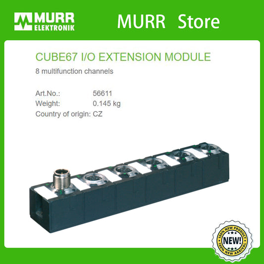 56611 MURR CUBE67 I/O EXTENSION MODULE 8 multifunction channels 100% NEW