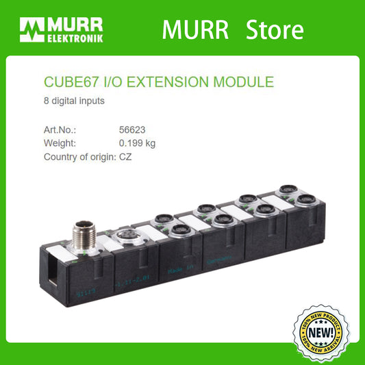 56623 MURR CUBE67 I/O EXTENSION MODULE  8 digital inputs 100% new
