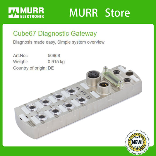 56968 MURR Cube67 Diagnostic Gateway Diagnosis made easy, Simple system overview 100% NEW