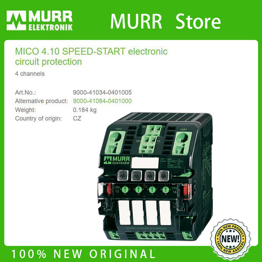 9000-41034-0401005 MURR MICO 4.10 SPEED-START electronic circuit protection 4 channels  100% NEW