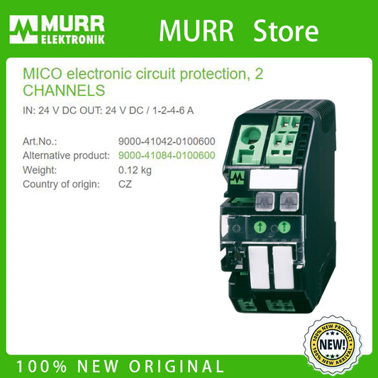 9000-41042-0100600 MURR MICO electronic circuit protection, 2 CHANNELS IN: 24 V DC OUT: 24 V DC / 1-2-4-6 A  100% NEW