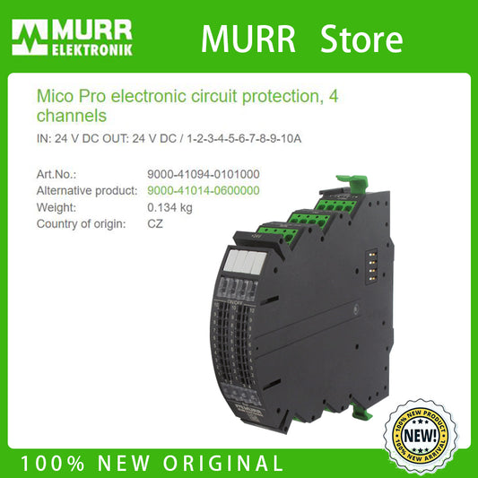 9000-41094-0101000 MURR Mico Pro electronic circuit protection, 4 channels IN: 24 V DC OUT: 24 V DC / 1-2-3-4-5-6-7-8-9-10A  100% NEW