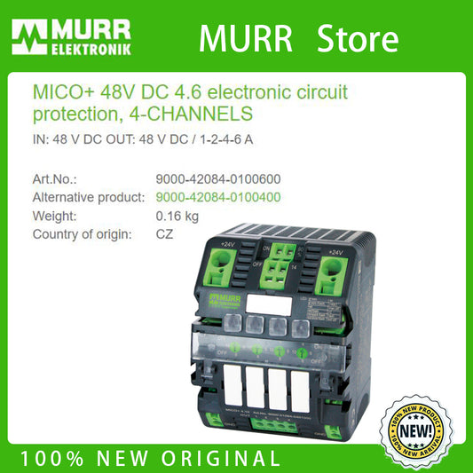 9000-42084-0100600 MURR MICO+ 48V DC 4.6    order cycle time：70 days